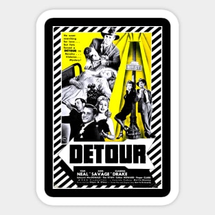 Detour (film noir) Sticker